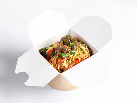 Лапша с говядиной в соусе черный перец