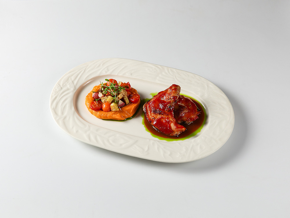 Фермерский цыпленок жу с корнеплодами