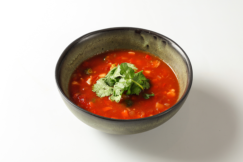 Томатный суп с овощами