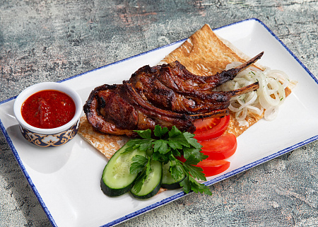 Шашлык из каре ягненка