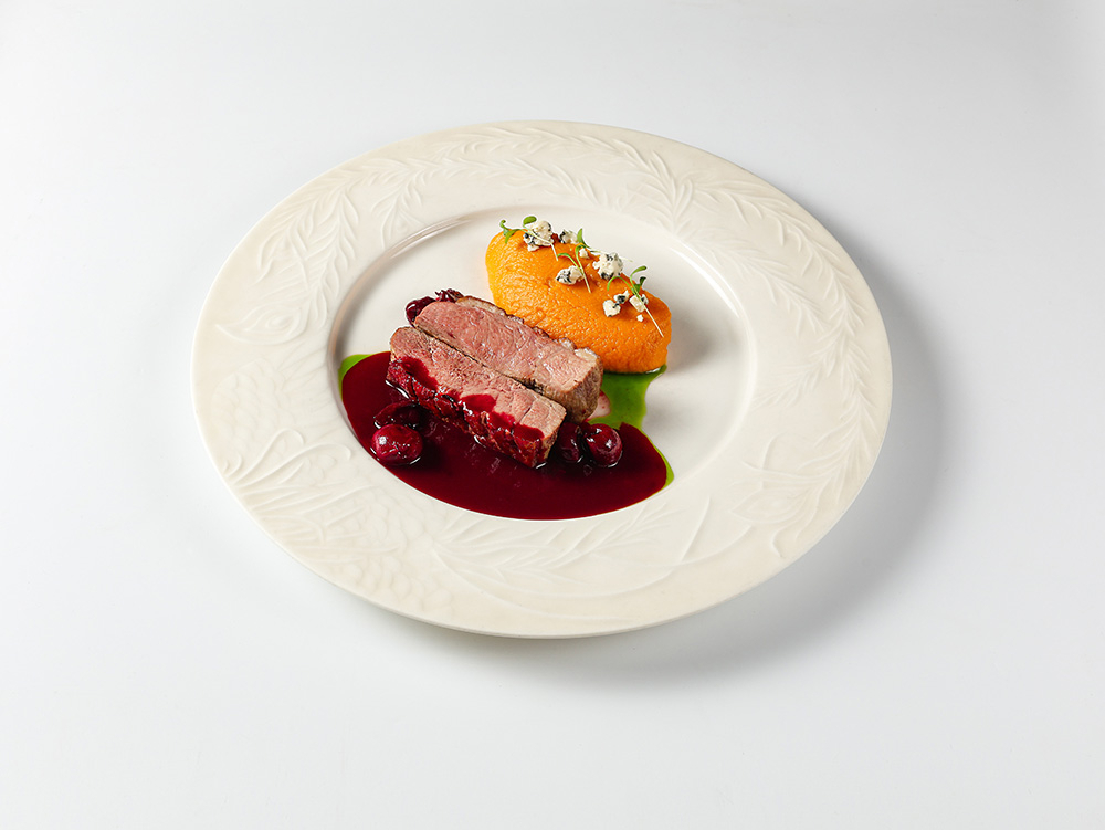 Утка с кремом из батата