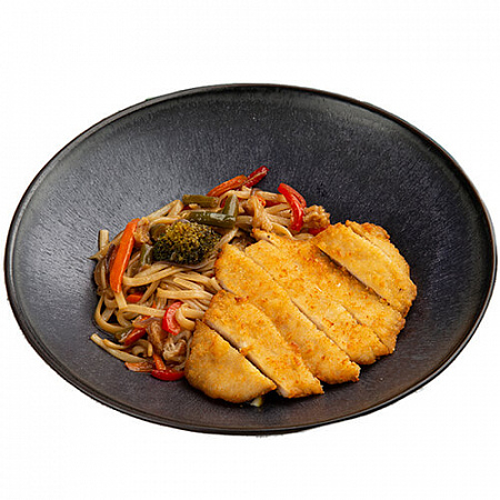 Лапша с хрустящей курицей