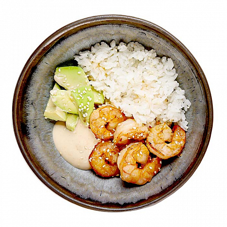 Райс боул с креветкой