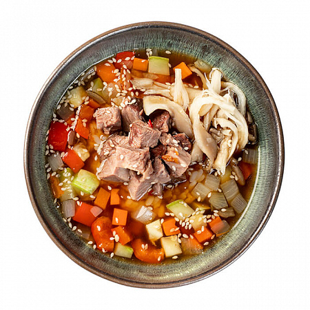 Острый суп с говядиной