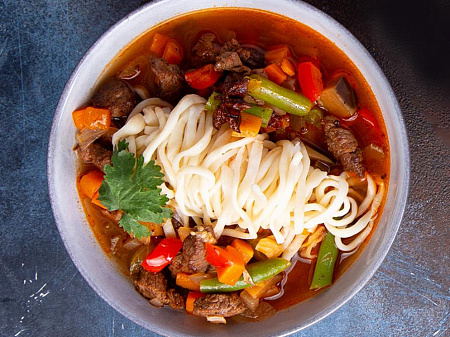 Лагман с говядиной