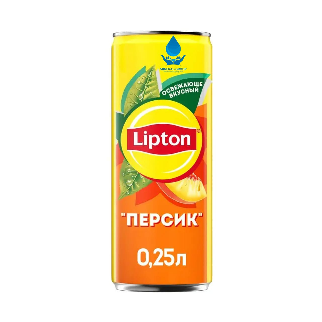 Lipton черный чай Персик 0,250