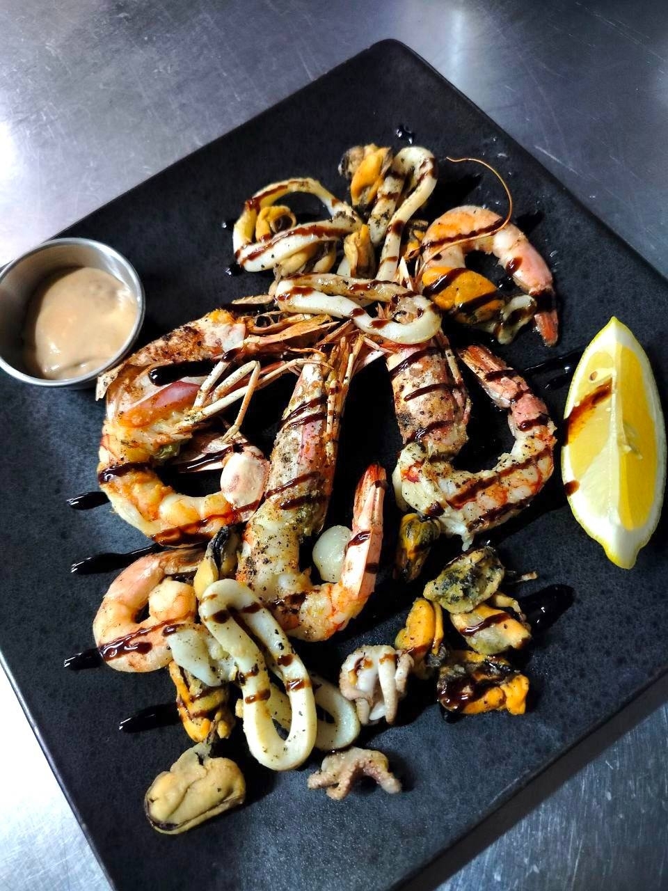 Шашлычок из морепродуктов
