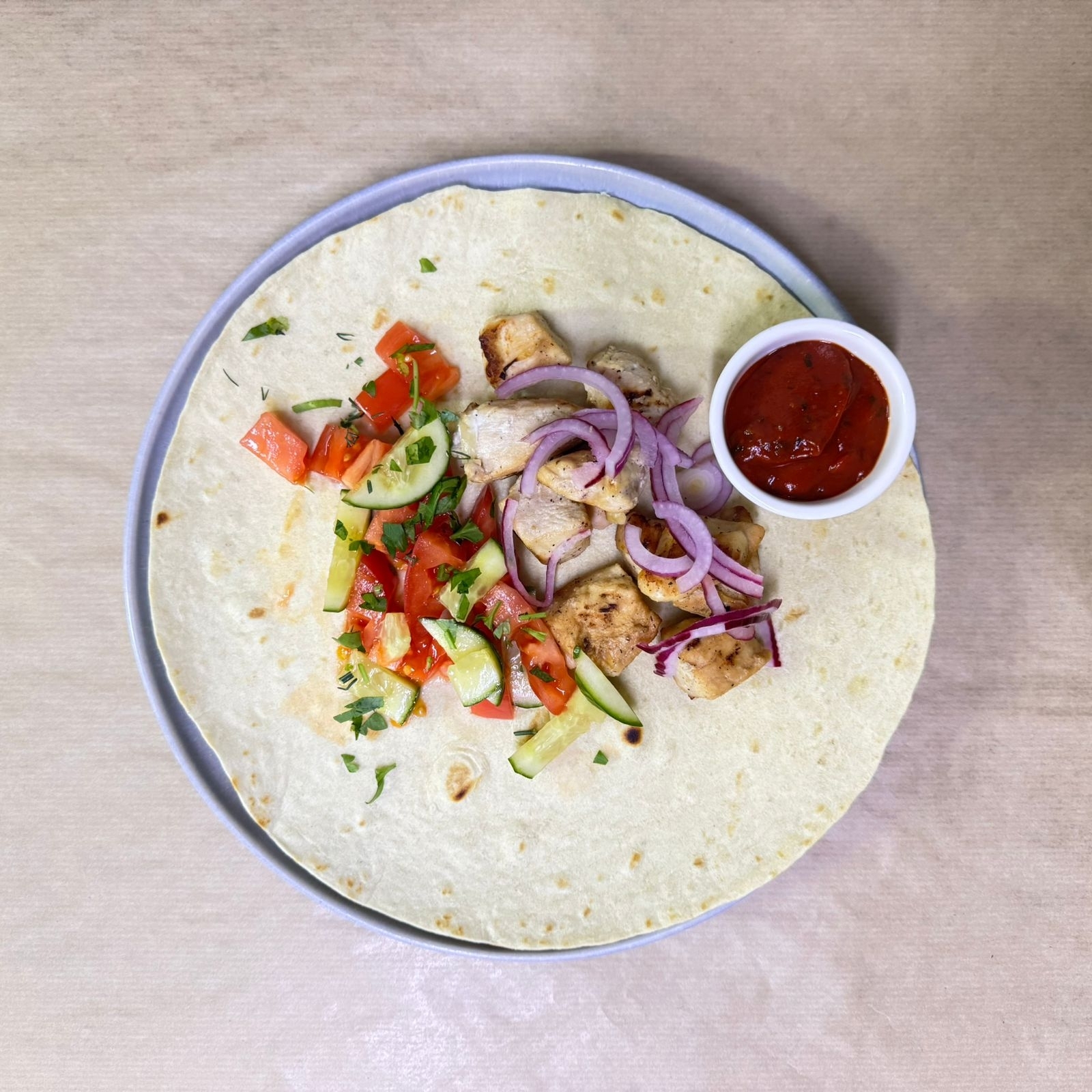 куриный ШАШЛЫК в лепешке