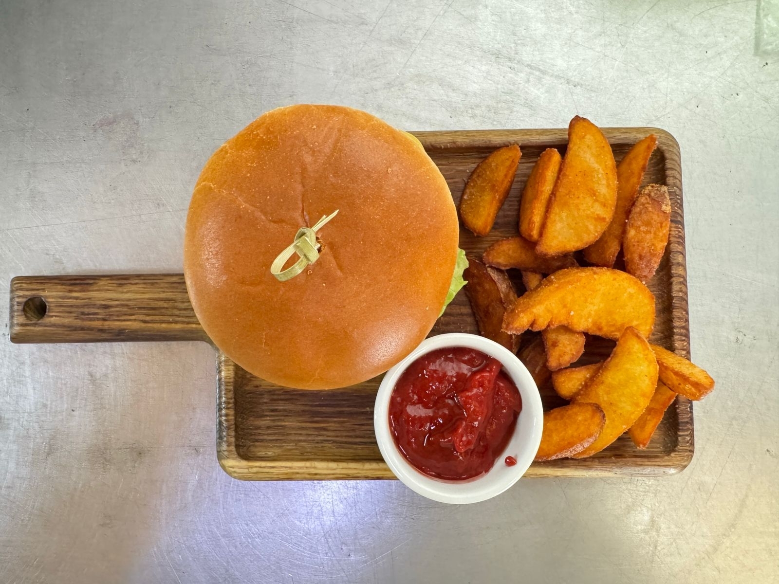 БУРГЕР с картофелем по-деревенски