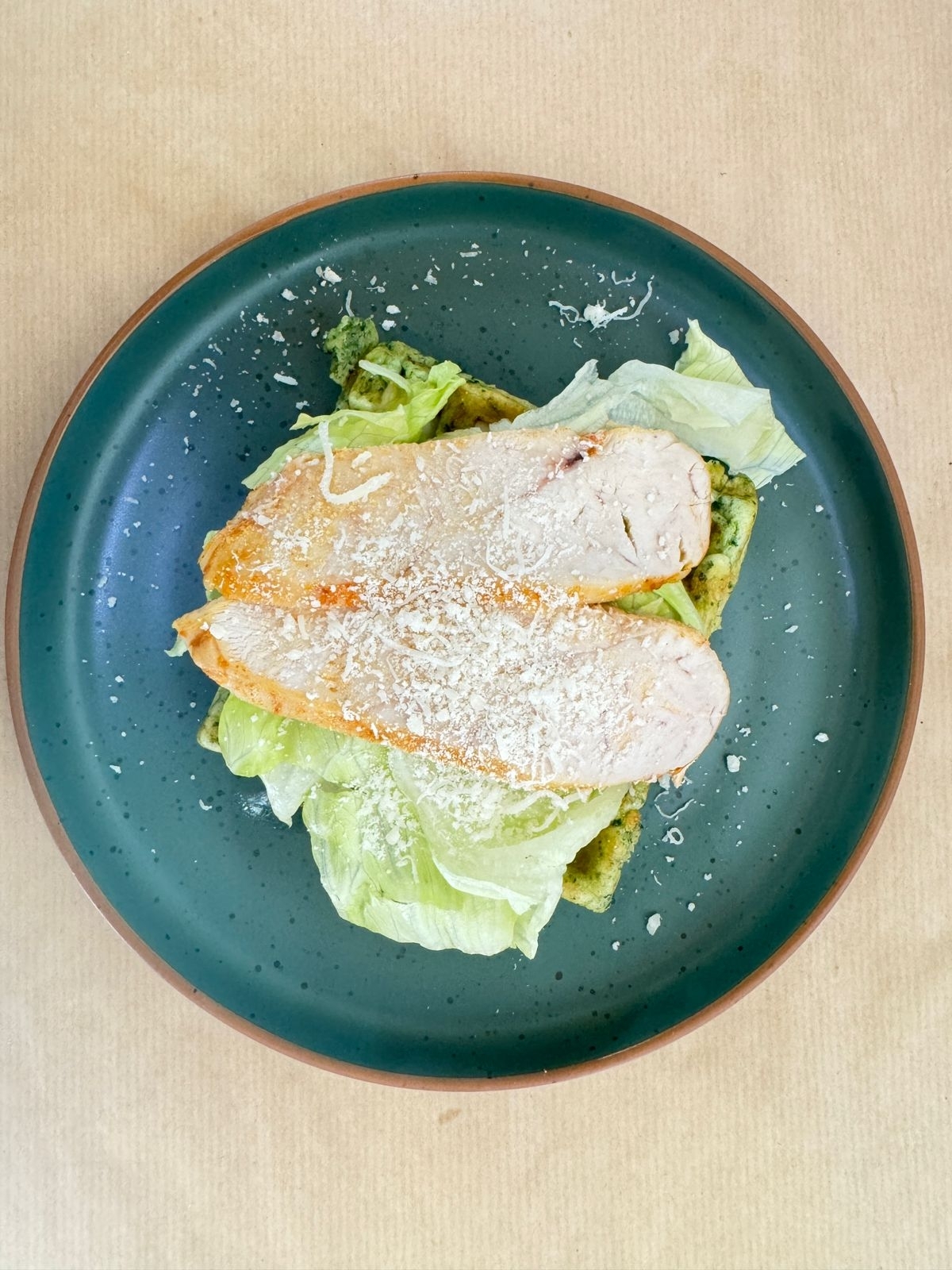 ВАФЛИ шпинатные цезарь