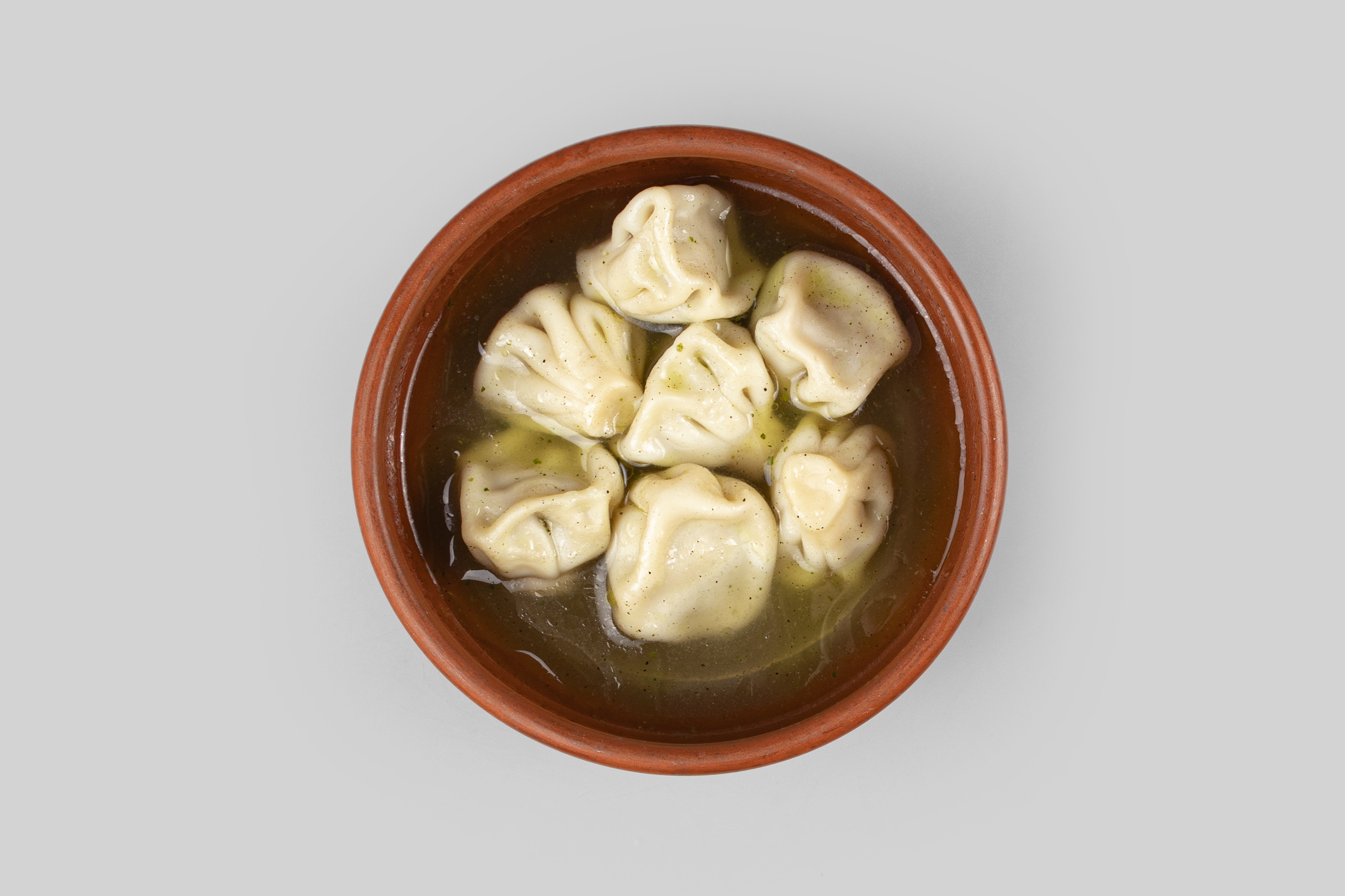 Суп "Мини хинкали из курицы"