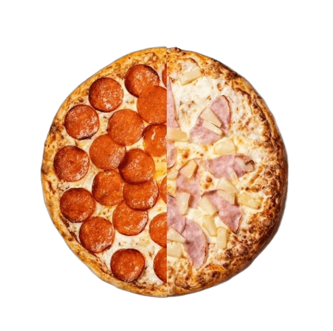 Пицца Пепперони+Гавайская 40 см