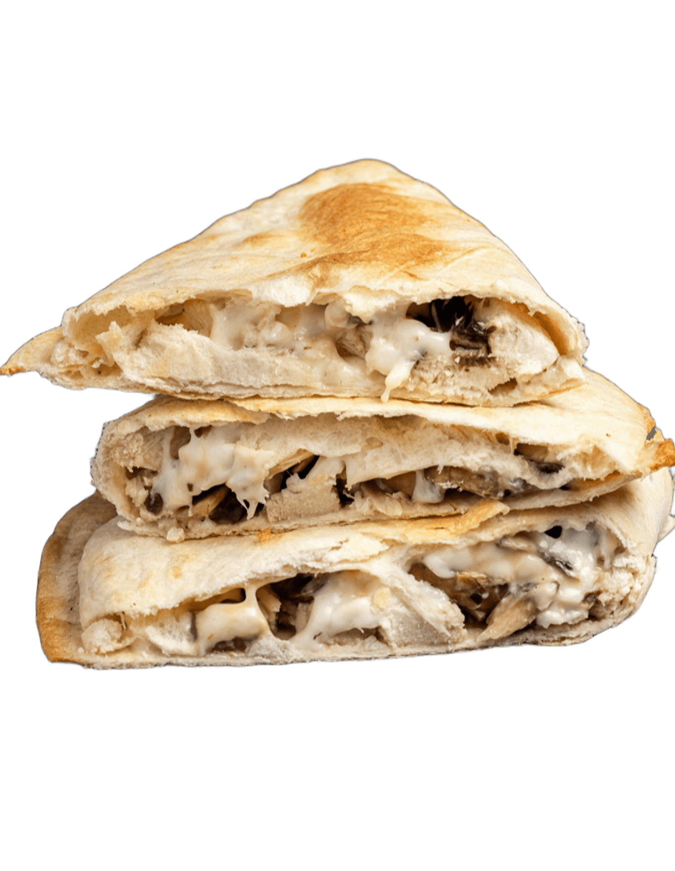 Кесадия с курицей и грибами