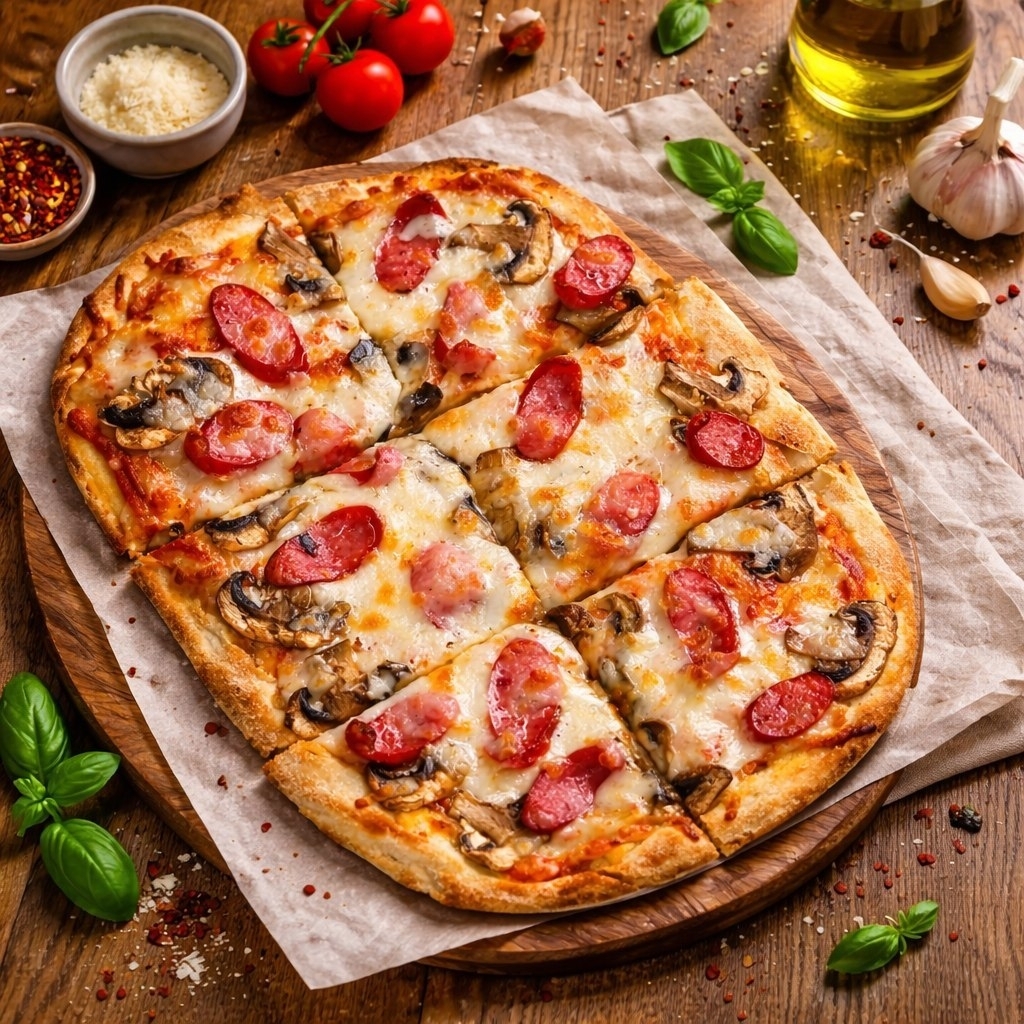 ~ Пицца охотничья