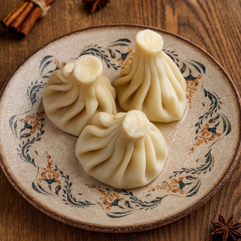 Хинкали / Лосось с креветкой (3шт)