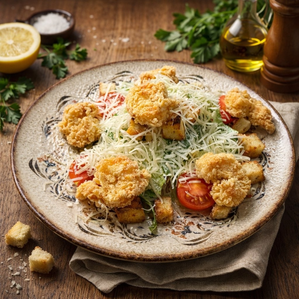 ~ Салат Цезарь с креветками