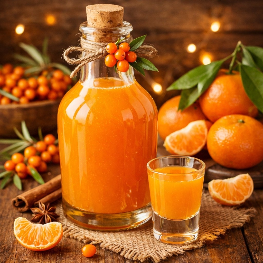 ~ Настойка облепиха-мандарин 50мл