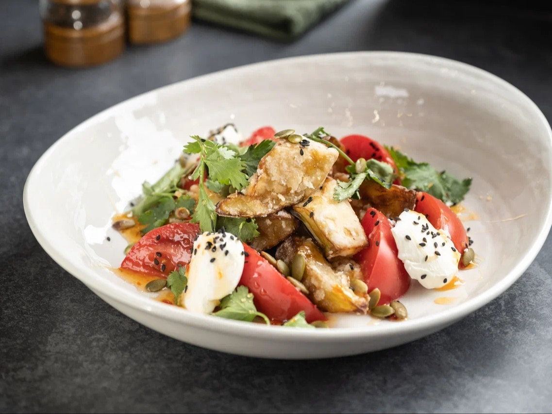 Салат "Хрустящий баклажан"