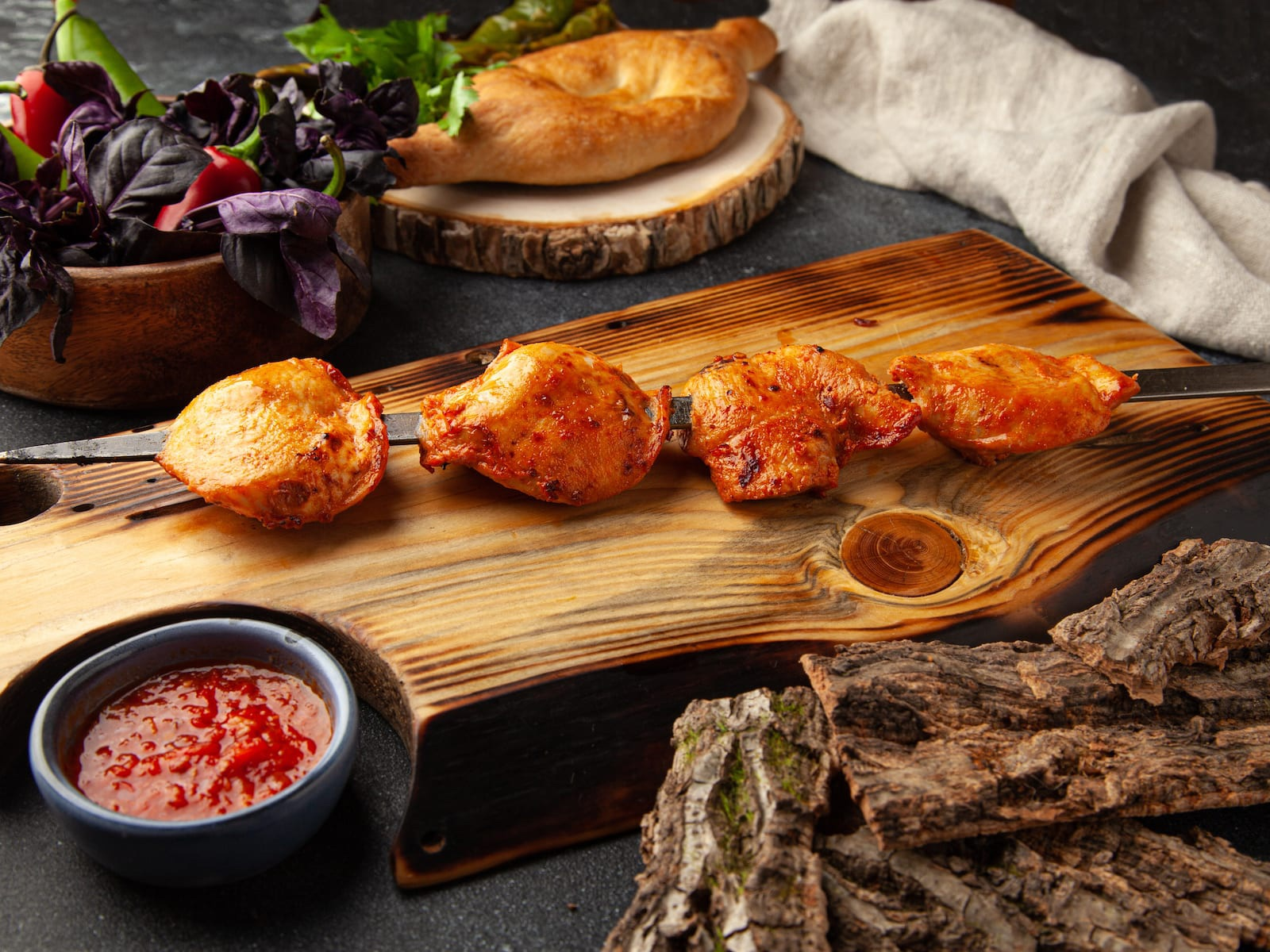 Шашлык из куриного бедра