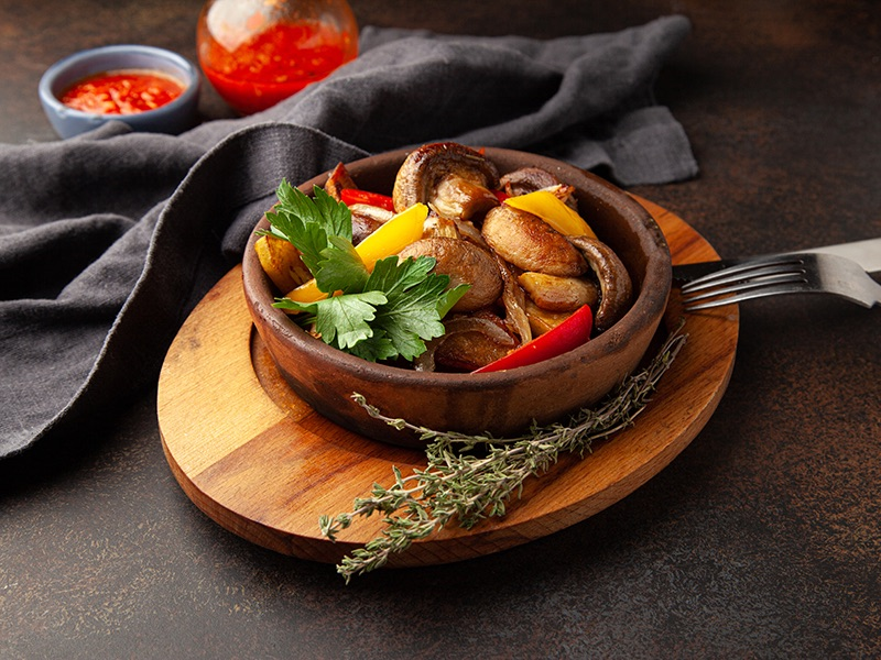 Картофель с грибами