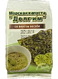 Чипсы Нори Долгим со вкусом Васаби, Морская капуса 5г