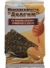 Чипсы Нори Долгим со вкусом медово-сливочного масло, Морская капуса 5г