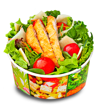 Салат Цезарь с курицей
