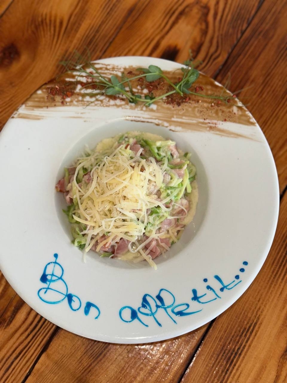 Паста Карбонара из цукини