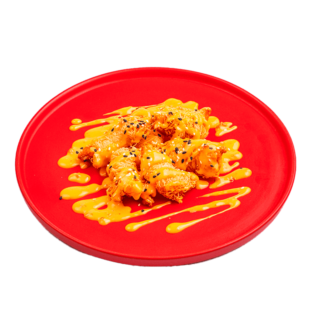 Креветки в катаифи