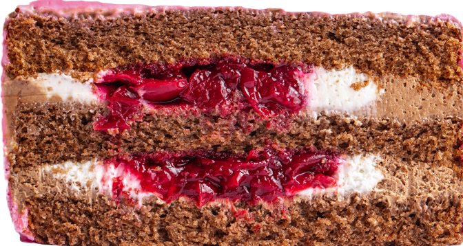 Бенто шоколад вишня кокос