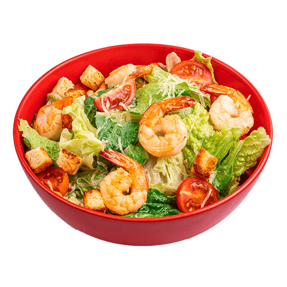 Цезарь с креветками 2.0