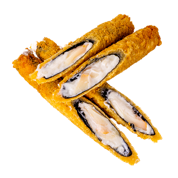 Панко-палки с кальмаром и сырным соусом