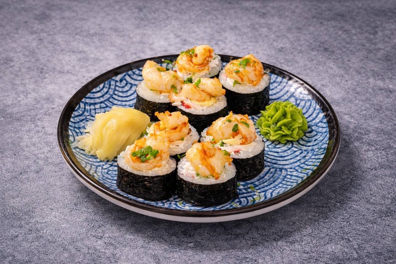 Ролл с креветкой и сыром