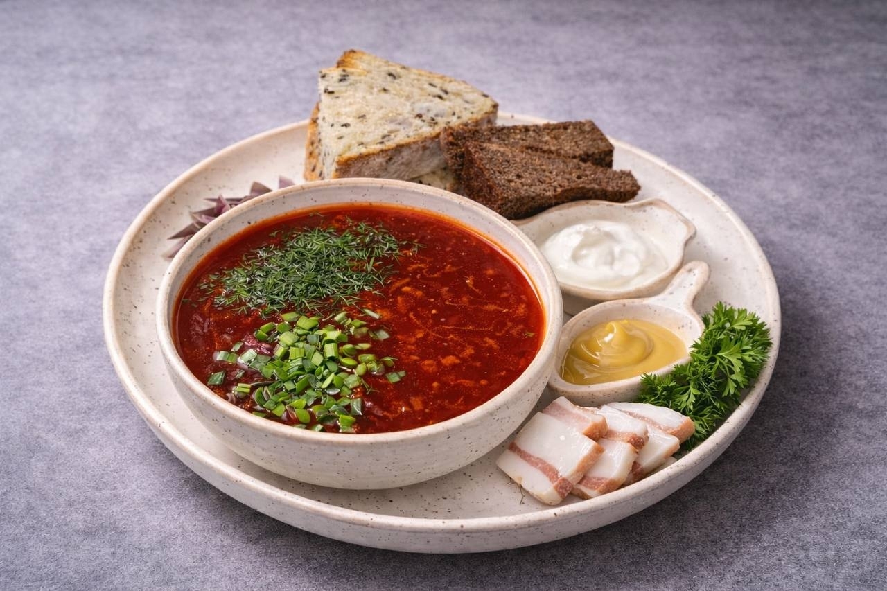 Борщ со свининой