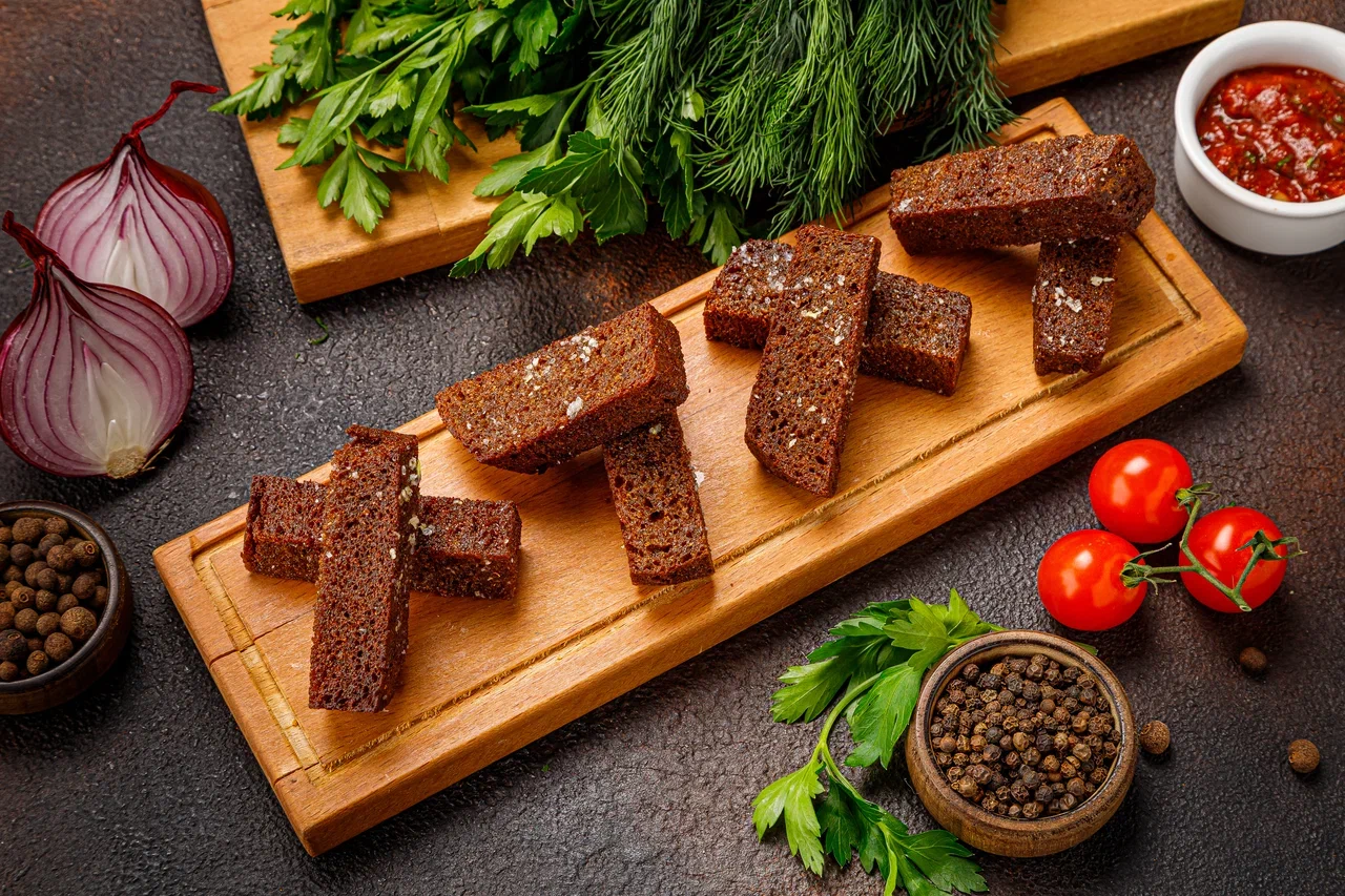 Гренки с чесноком