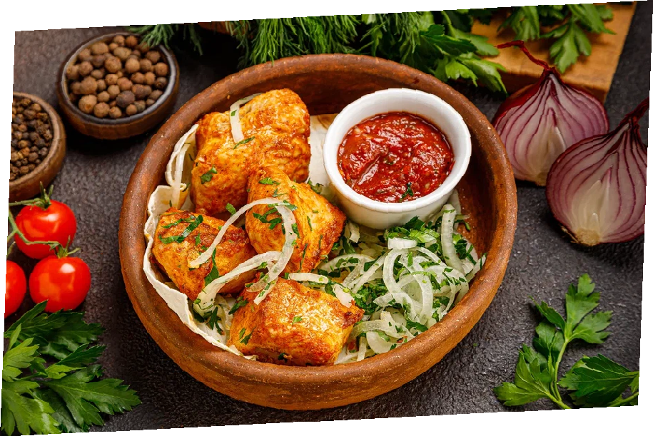 Шашлык из куриного филе