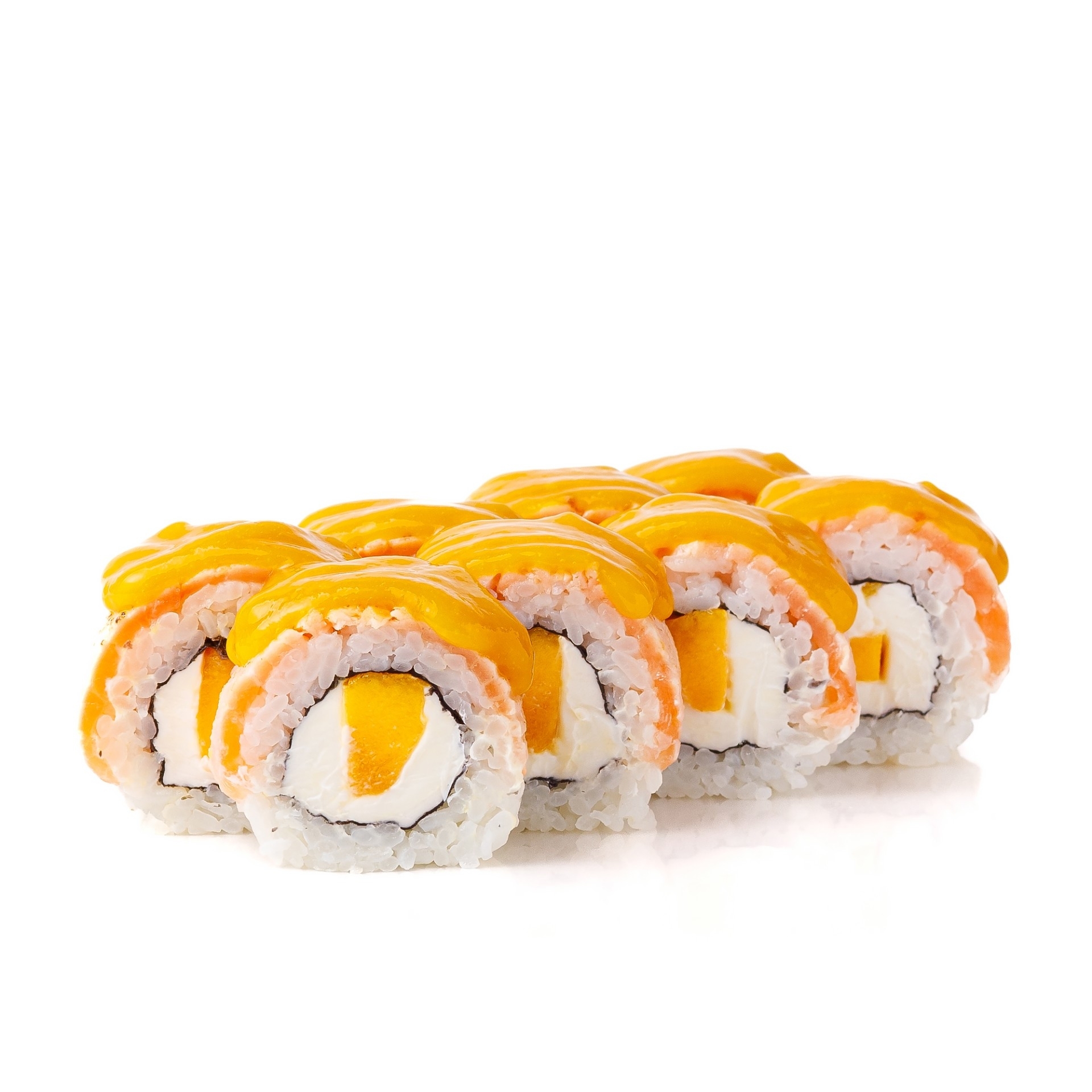 Ролл лосось карамель