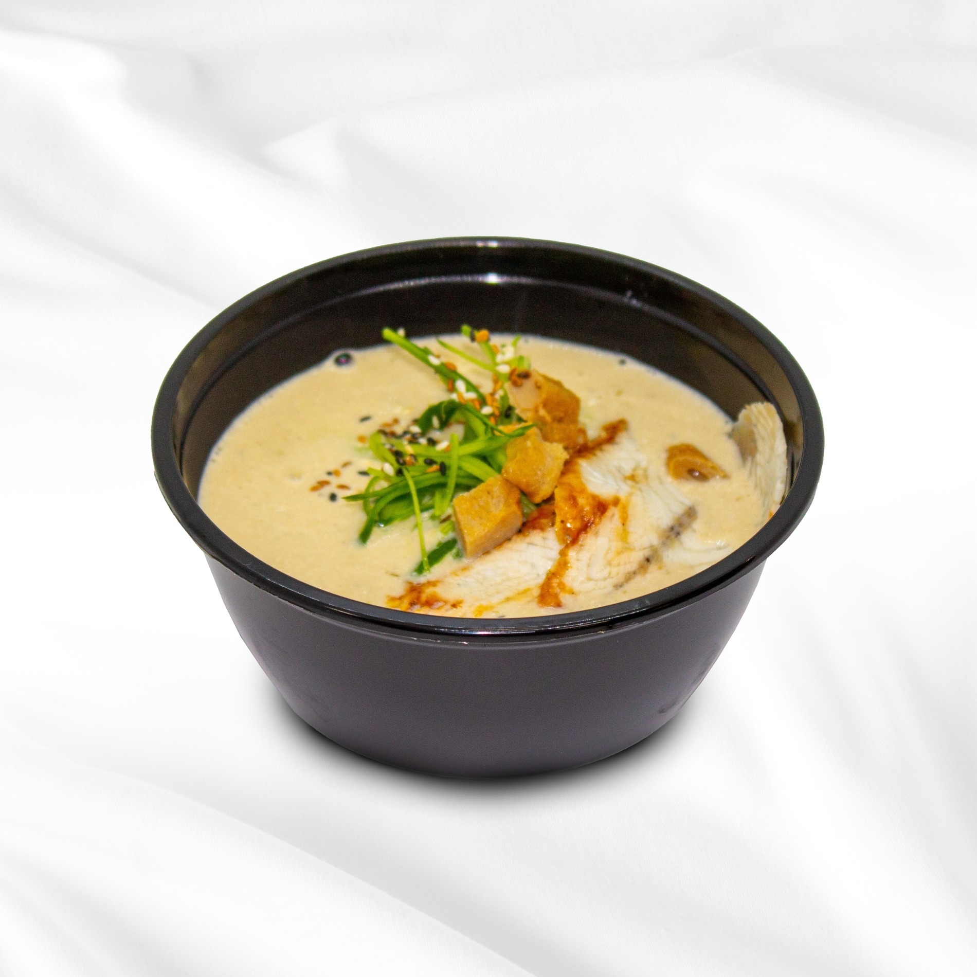 Cливочный суп с угрем