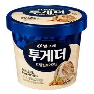 Мороженое Together Praline с миндалем 710мл