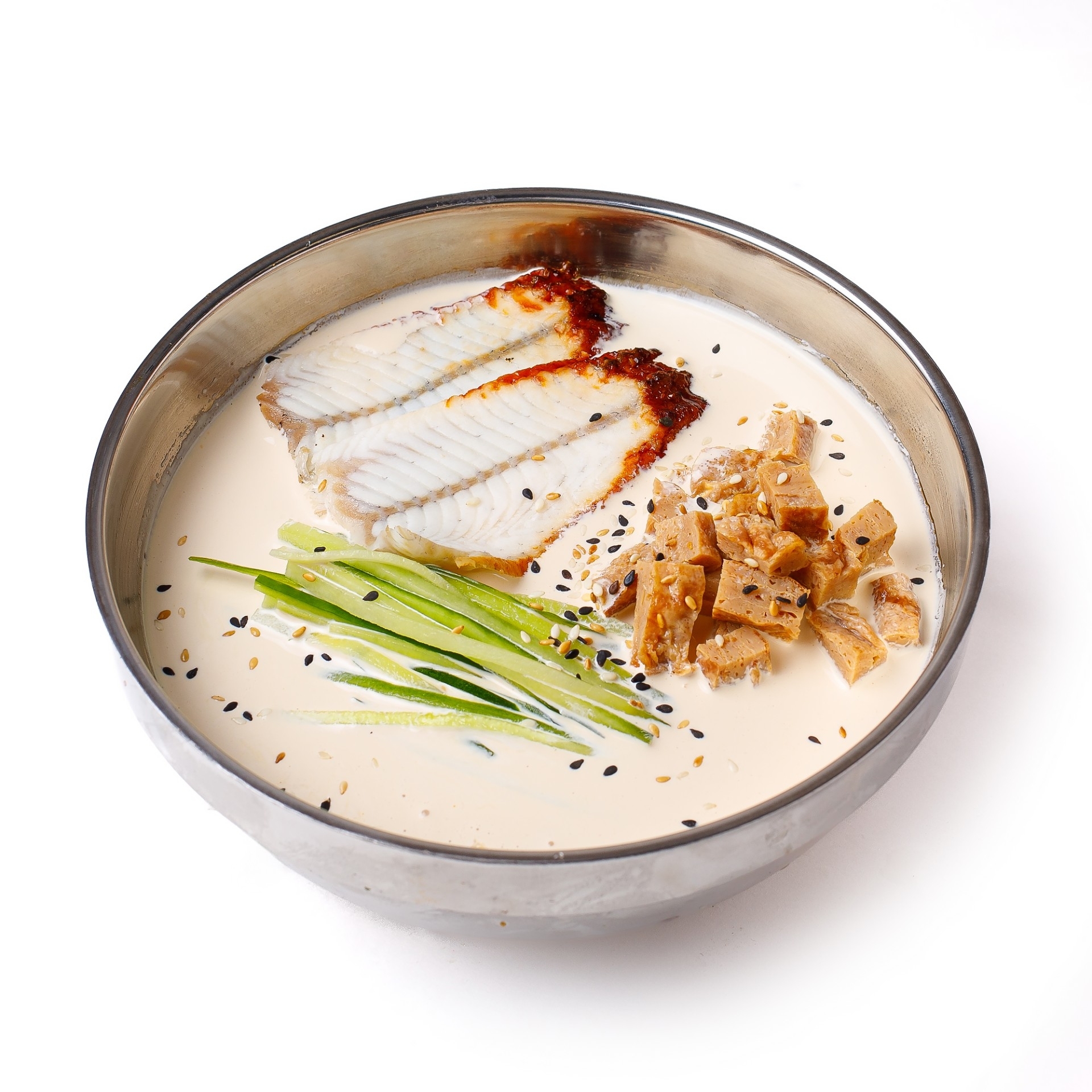 Cливочный суп с угрем