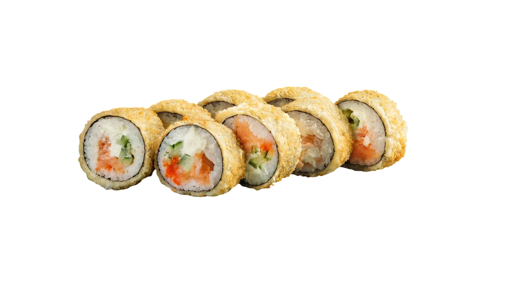 Ролл жаренный с лососем