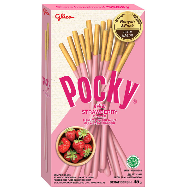 POCKY Печенье "Палочки клубничные"
