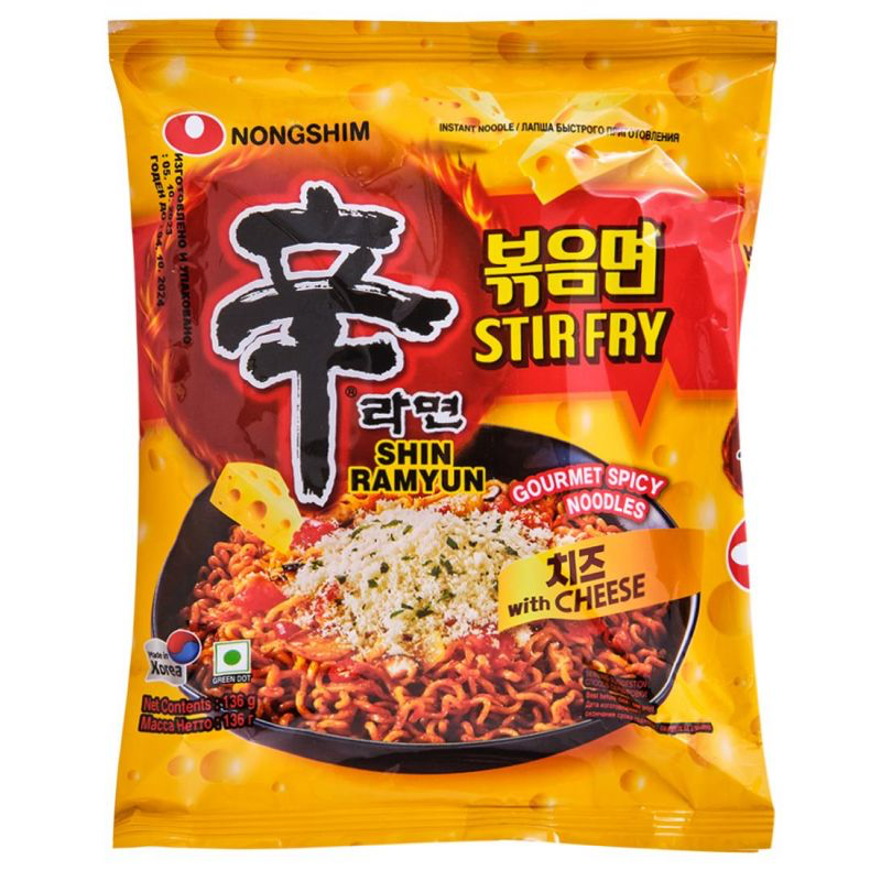 Лапша Shin Ramuyn Stir Fry with Cheese