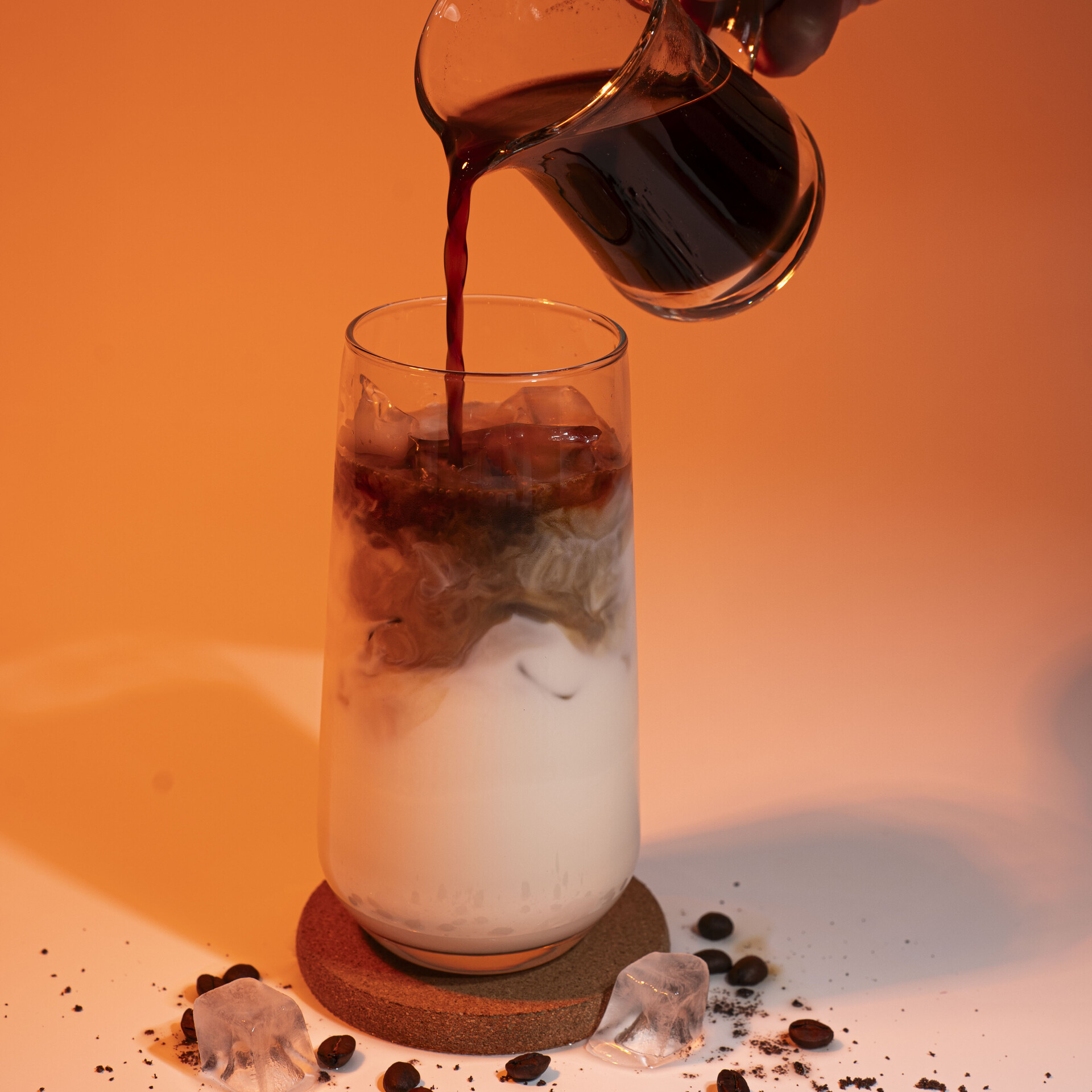 Холодное кофе со сливками