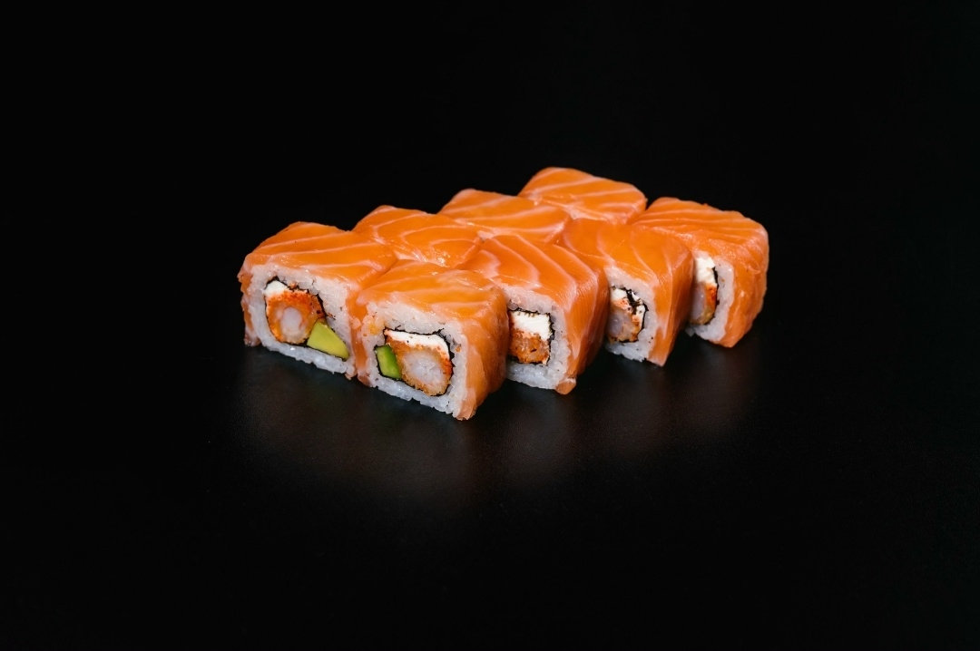 Филадельфия с жаренной креветкой