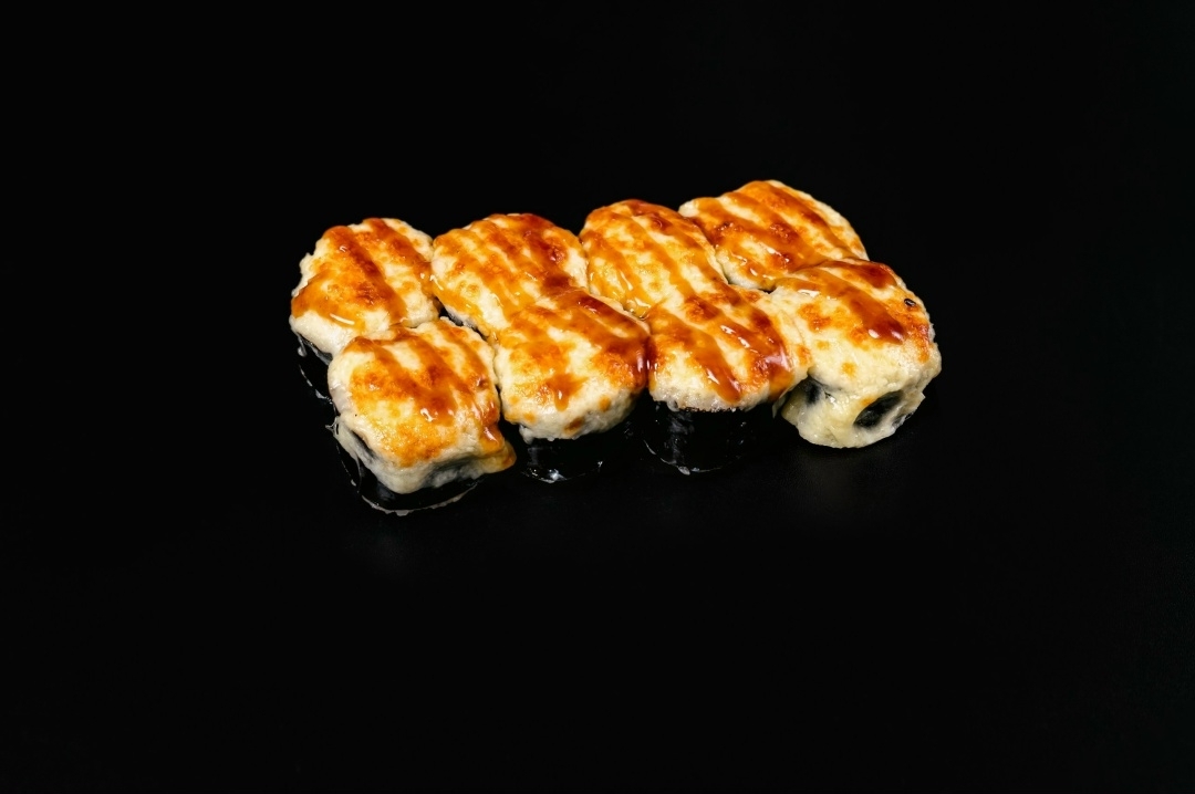 Сырный с острыми креветкой и лососем